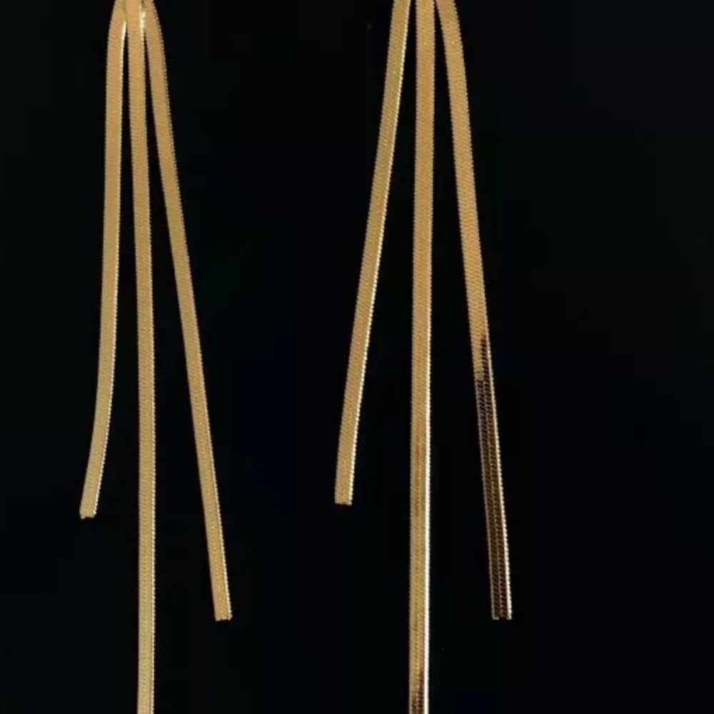 Bar Long Drop Earrings Women Earrings Gold Color